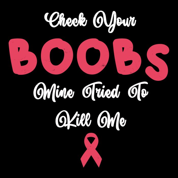 Check Your Boobs Mine Tried To Kill Me Breast Cancer 16 in Basic Backpack