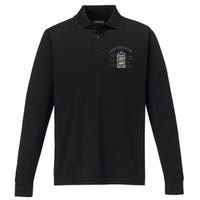 Check Your Battery Funny Therapist Performance Long Sleeve Polo