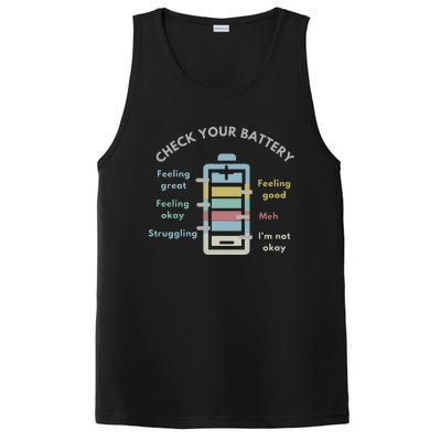 Check Your Battery Funny Therapist PosiCharge Competitor Tank