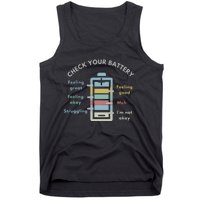 Check Your Battery Funny Therapist Tank Top