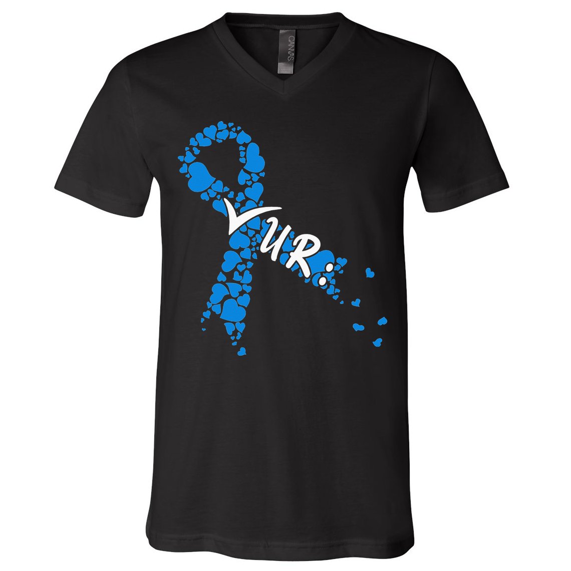 Check Your Colon Colorectal Cancer Awareness V-Neck T-Shirt
