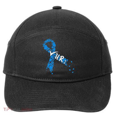 Check Your Colon Colorectal Cancer Awareness 7-Panel Snapback Hat