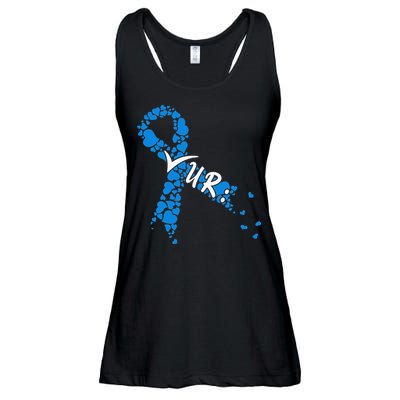 Check Your Colon Colorectal Cancer Awareness Ladies Essential Flowy Tank