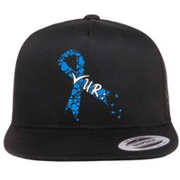 Check Your Colon Colorectal Cancer Awareness Flat Bill Trucker Hat