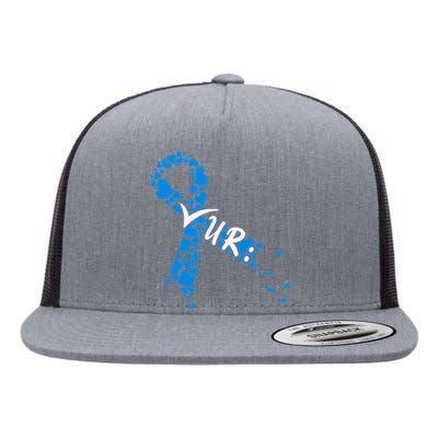 Check Your Colon Colorectal Cancer Awareness Flat Bill Trucker Hat