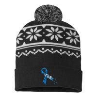 Check Your Colon Colorectal Cancer Awareness USA-Made Snowflake Beanie