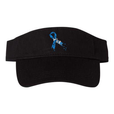 Check Your Colon Colorectal Cancer Awareness Valucap Bio-Washed Visor