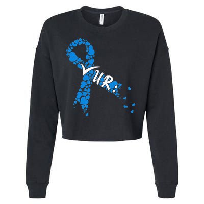 Check Your Colon Colorectal Cancer Awareness Cropped Pullover Crew