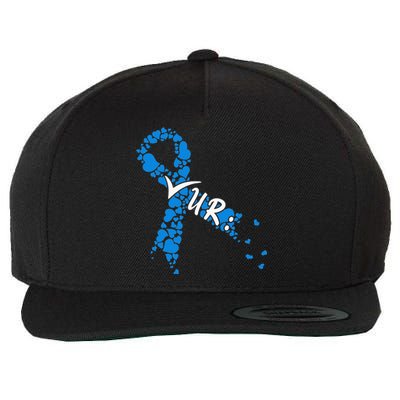 Check Your Colon Colorectal Cancer Awareness Wool Snapback Cap