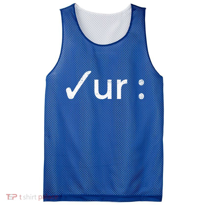 Check Your Colon Colonoscopies Cancer Awareness Mesh Reversible Basketball Jersey Tank
