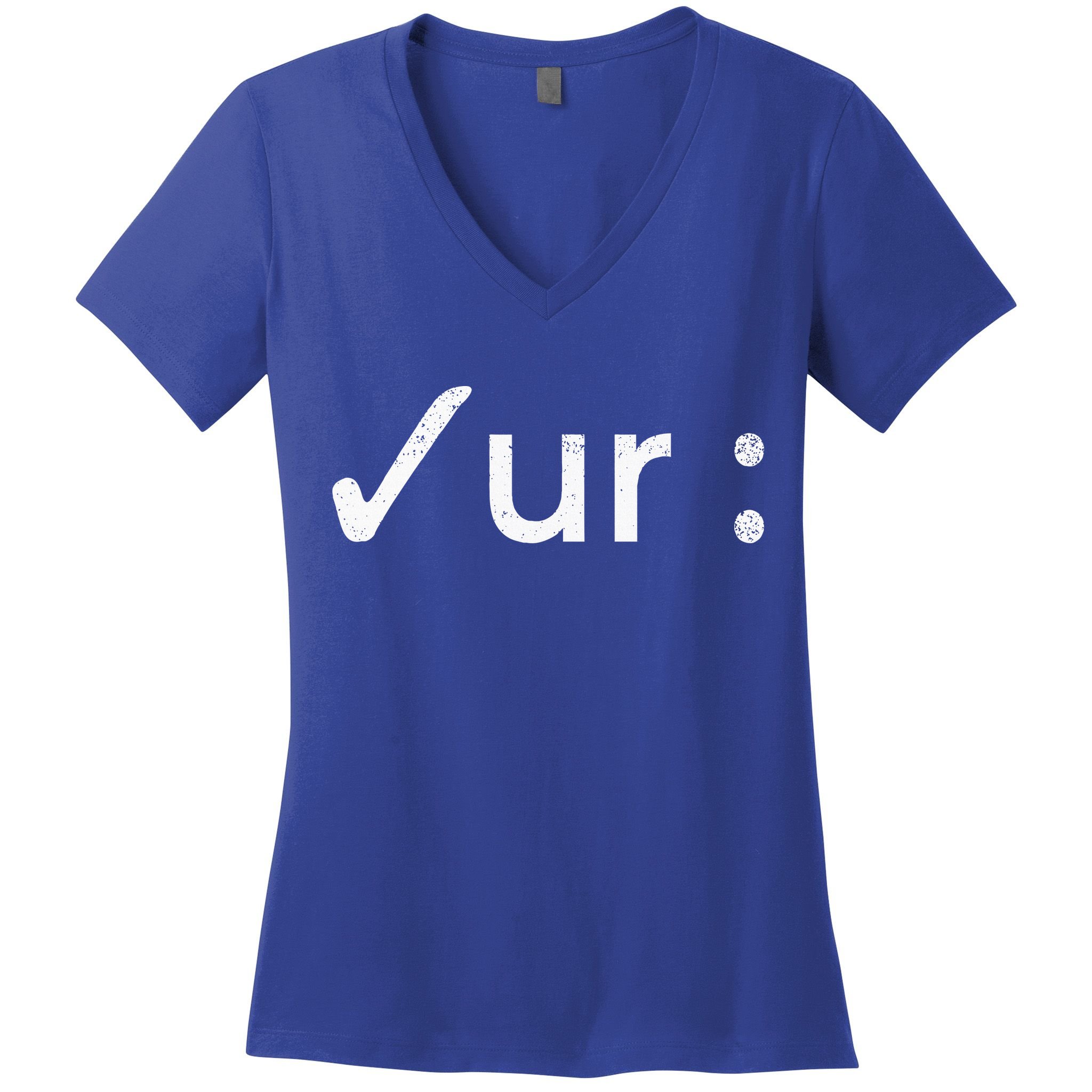 Check Your Colon Colonoscopies Cancer Awareness Women's V-Neck T-Shirt