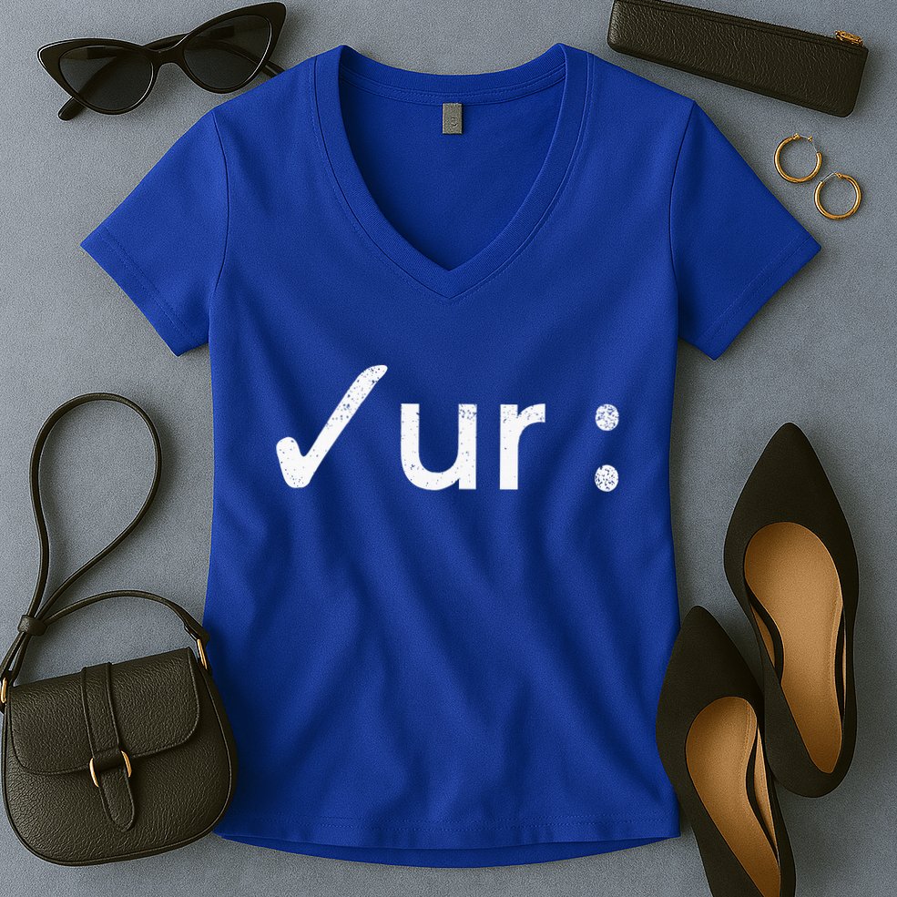 Check Your Colon Colonoscopies Cancer Awareness Women's V-Neck T-Shirt