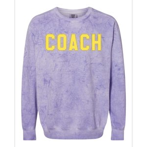 Coach Yellow Colorblast Crewneck Sweatshirt