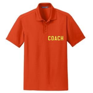 Coach Yellow Dry Zone Grid Polo