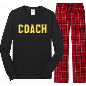 Coach Yellow Long Sleeve Pajama Set