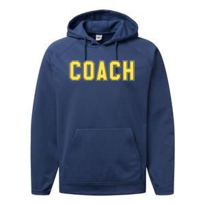 Coach Yellow Performance Fleece Hoodie