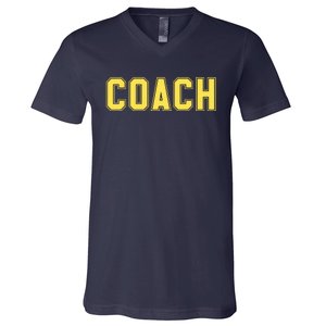 Coach Yellow V-Neck T-Shirt