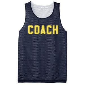 Coach Yellow Mesh Reversible Basketball Jersey Tank