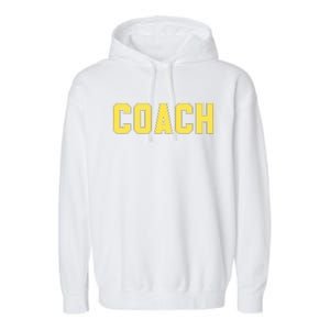 Coach Yellow Garment-Dyed Fleece Hoodie