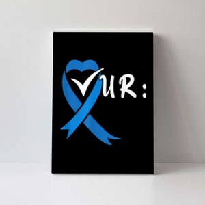 Check Your Colon Colorectal Cancer Awareness Canvas