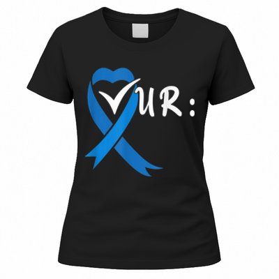 Check Your Colon Colorectal Cancer Awareness Women's T-Shirt