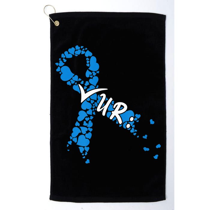 Check Your Colon Colorectal Cancer Awareness Golf Towel