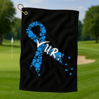 Check Your Colon Colorectal Cancer Awareness Golf Towel