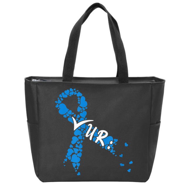 Check Your Colon Colorectal Cancer Awareness Zip Tote Bag