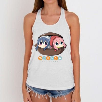 Chibi Yuru Camp Women's Knotted Racerback Tank