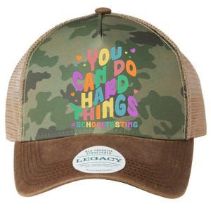 Cute You Can Do Hard Things #School Testing Legacy Tie Dye Trucker Hat