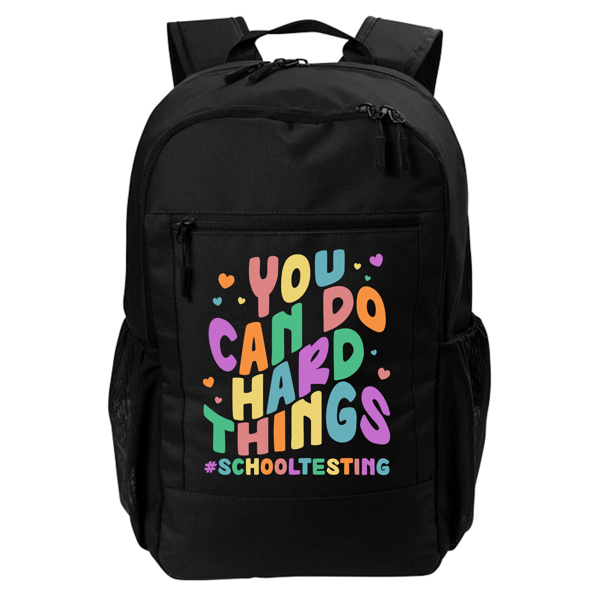 Cute You Can Do Hard Things #School Testing Backpack