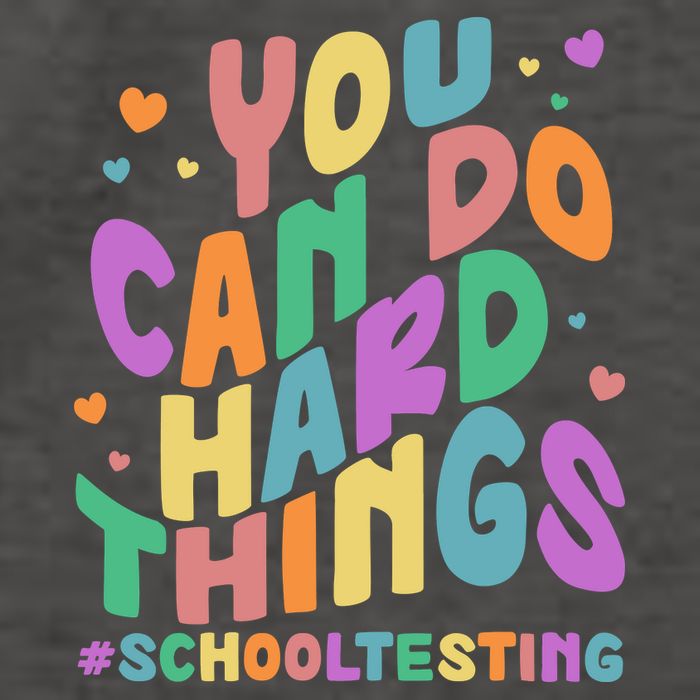 Cute You Can Do Hard Things #School Testing Vector Backpack