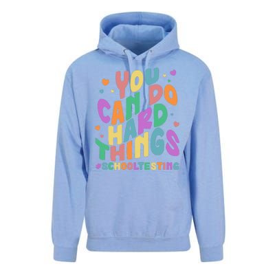 Cute You Can Do Hard Things #School Testing Unisex Surf Hoodie