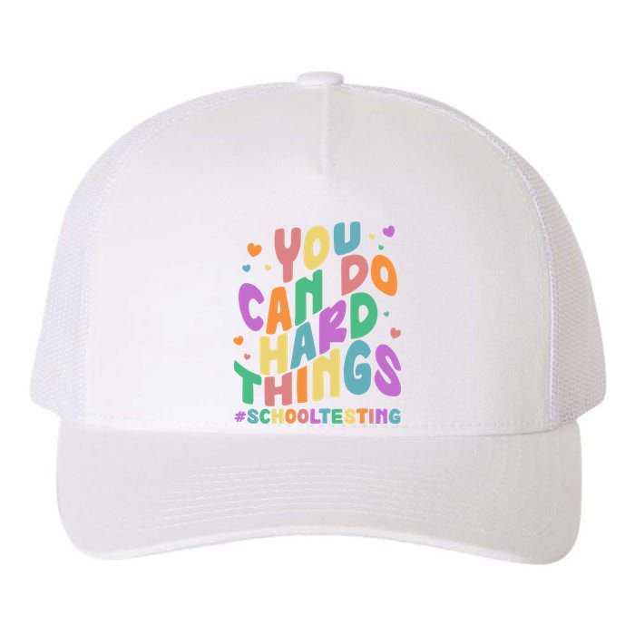 Cute You Can Do Hard Things #School Testing Yupoong Adult 5-Panel Trucker Hat