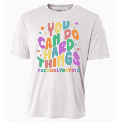 Cute You Can Do Hard Things #School Testing Cooling Performance Crew T-Shirt