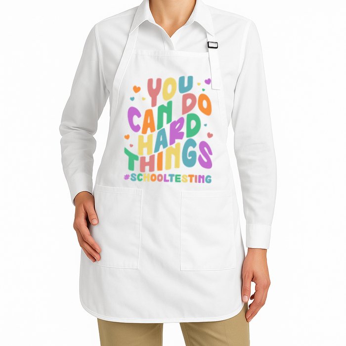 Cute You Can Do Hard Things #School Testing Apron