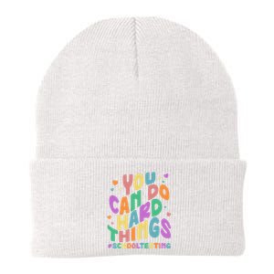 Cute You Can Do Hard Things #School Testing Knit Cap Winter Beanie