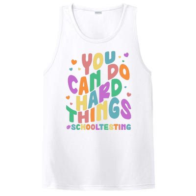 Cute You Can Do Hard Things #School Testing PosiCharge Competitor Tank