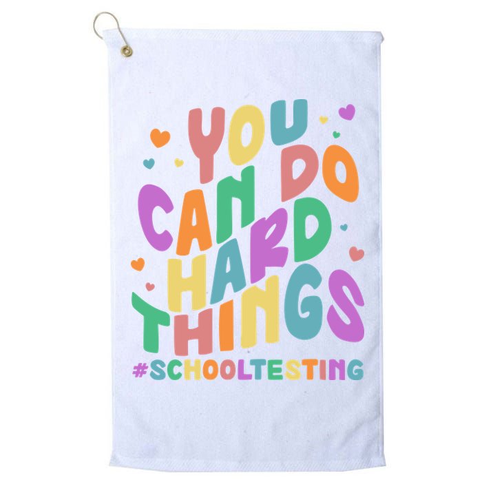 Cute You Can Do Hard Things #School Testing Golf Towel