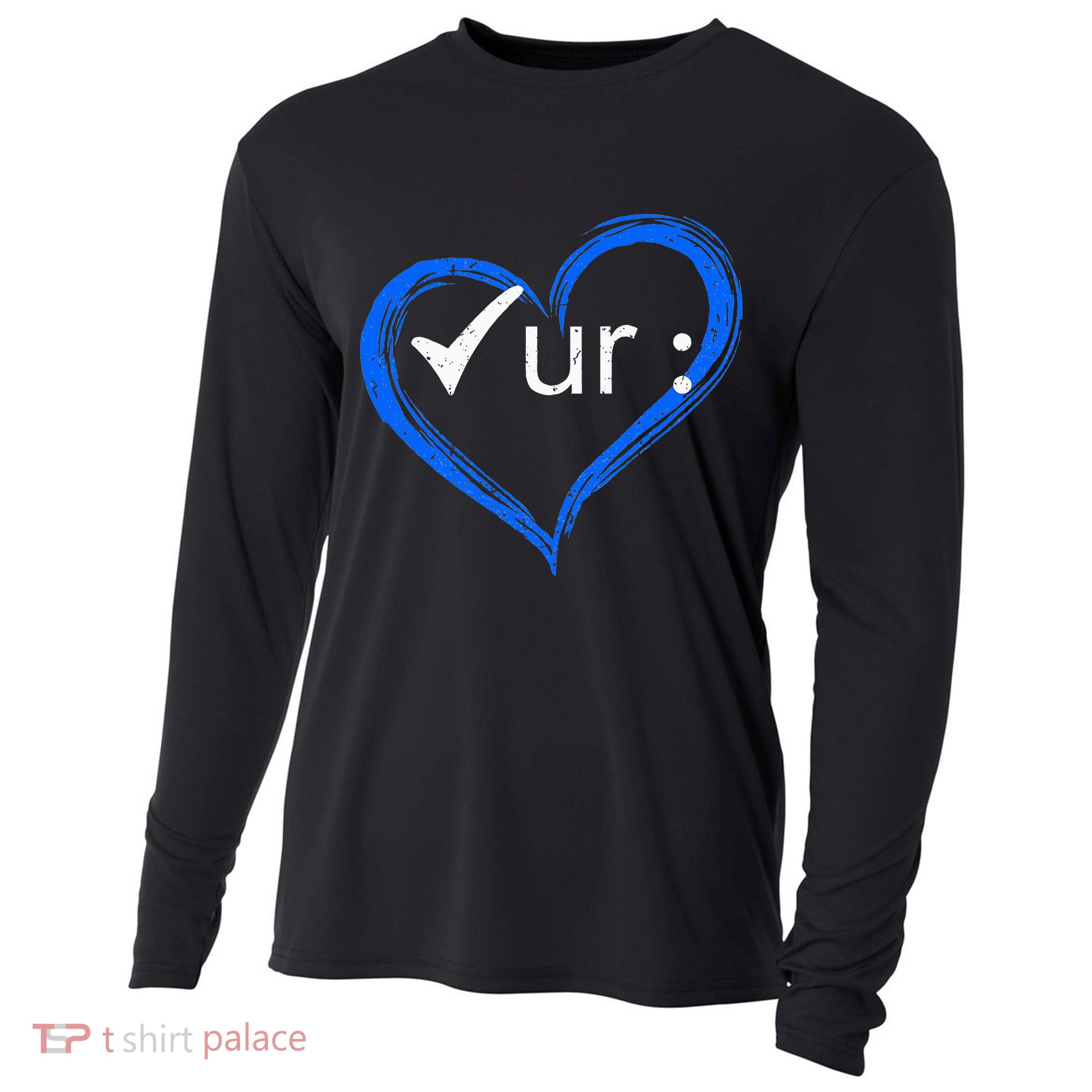 Check Your Colon Colorectal Cancer Awareness Cooling Performance Long Sleeve Crew