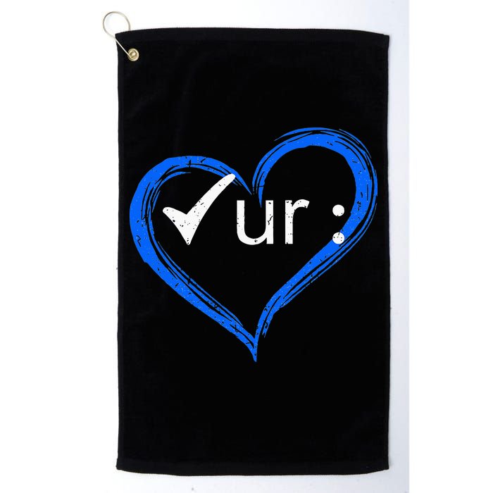 Check Your Colon Colorectal Cancer Awareness Golf Towel