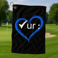 Check Your Colon Colorectal Cancer Awareness Golf Towel