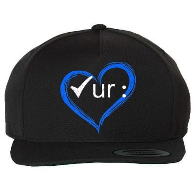 Check Your Colon Colorectal Cancer Awareness Wool Snapback Cap