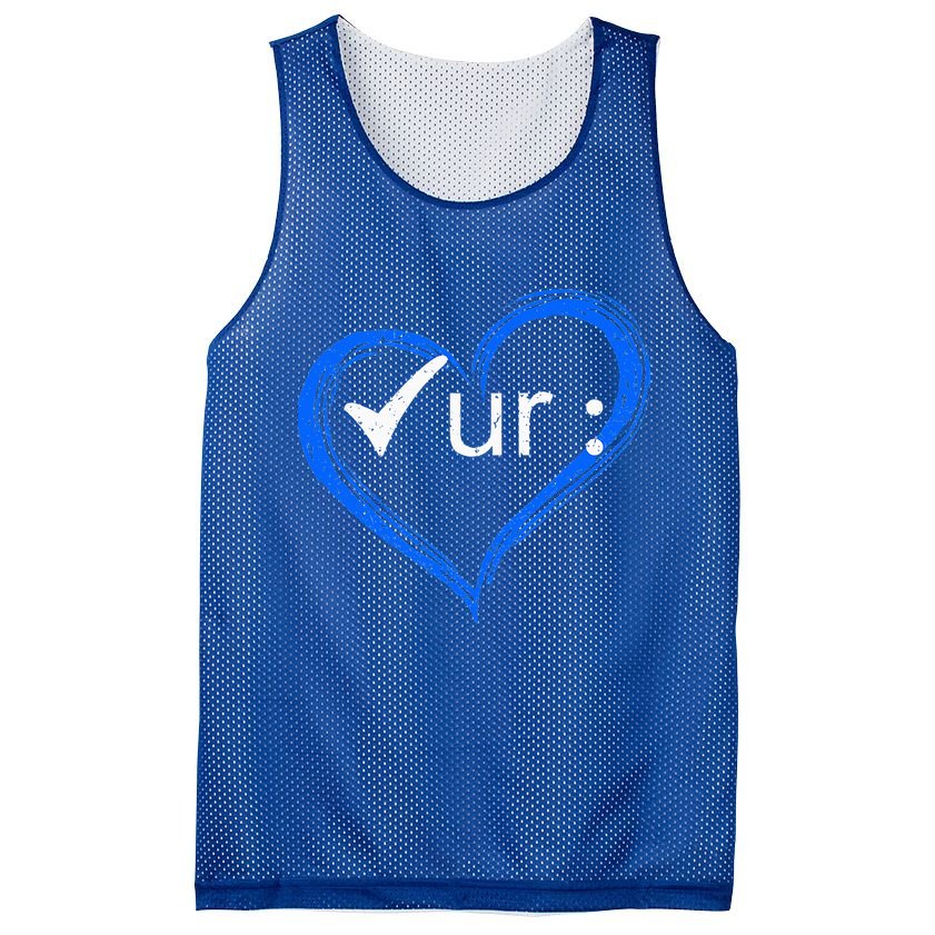 Check Your Colon Colorectal Cancer Awareness Mesh Reversible Basketball Jersey Tank