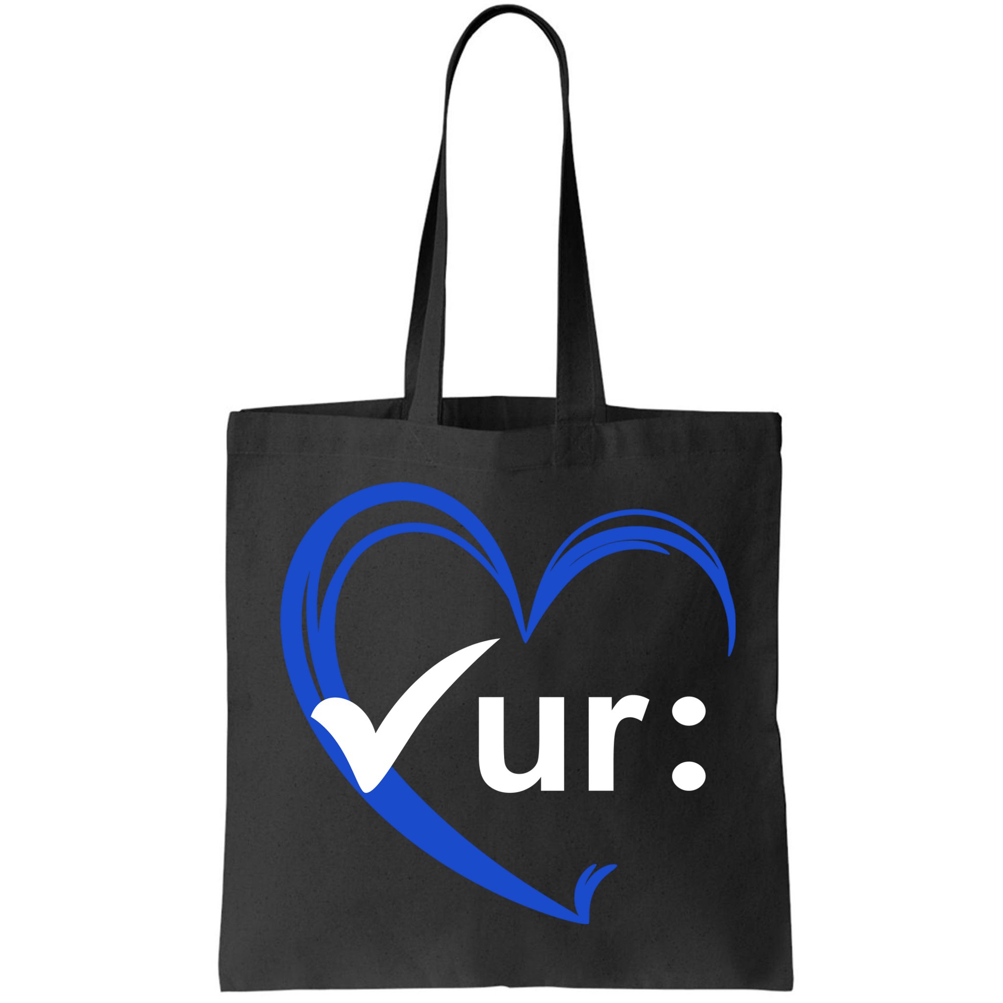 Check Your Colon Cancer Awareness Heart Bag