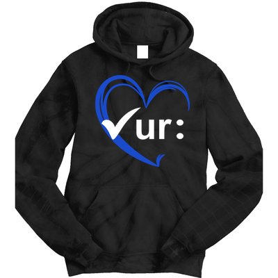 Check Your Colon Cancer Awareness Heart Tie Dye Hoodie
