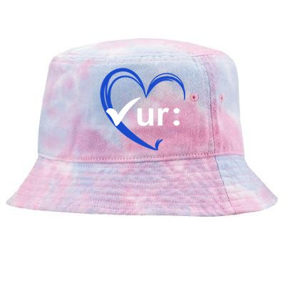 Check Your Colon Cancer Awareness Heart Tie-Dyed Bucket Hat