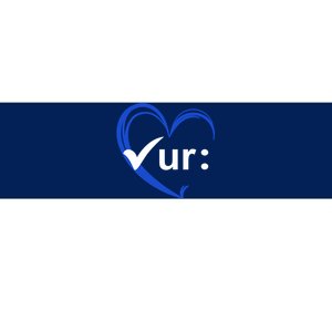 Check Your Colon Cancer Awareness Heart Bumper Sticker