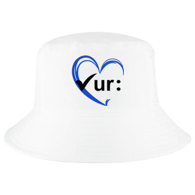 Check Your Colon Cancer Awareness Heart Cool Comfort Performance Bucket Hat