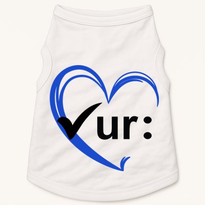 Check Your Colon Cancer Awareness Heart Doggie Tank
